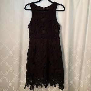 Haute Couture Black Lace Dress